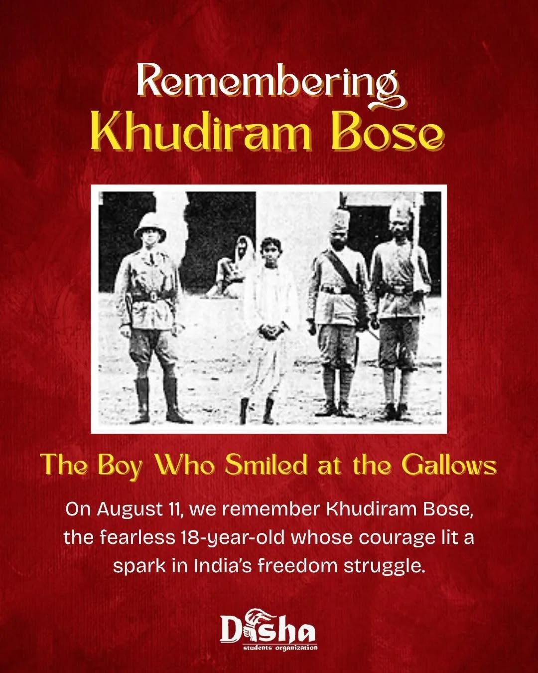 Remembering Khudiram Bose